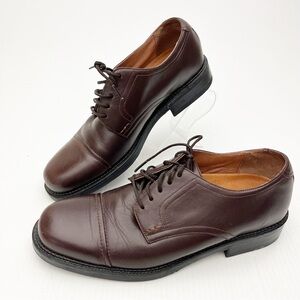 R&Y with Total Comfort Technology Brown Leather Dress Shoes